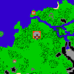 Minimap showing the entrance to Halls of the Adventurers