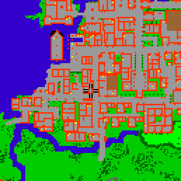 Minimap showing the entrance to Sunset Homes, Flat 23