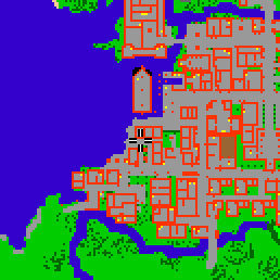 Minimap showing the entrance to Beach Home Apartments, Flat 05