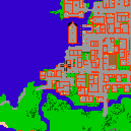 Minimap showing the entrance to Beach Home Apartments, Flat 16