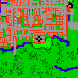 Minimap showing the entrance to Alai Flats, Flat 07