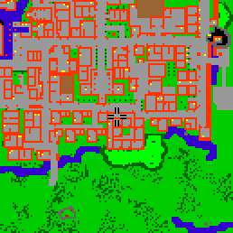 Minimap showing the entrance to Alai Flats, Flat 12