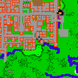 Minimap showing the entrance to Upper Swamp Lane 8