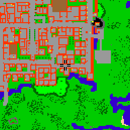Minimap showing the entrance to Southern Thais Guildhall