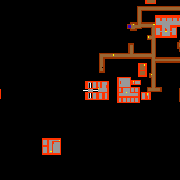 Minimap showing the entrance to Sorcerer's Avenue Labs 2b