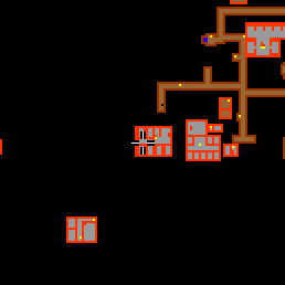 Minimap showing the entrance to Sorcerer's Avenue Labs 2f