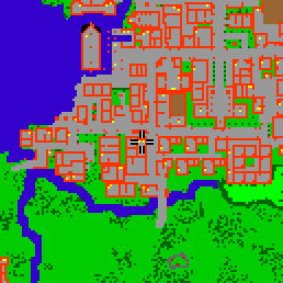 Minimap showing the entrance to Thais Hostel