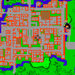 Minimap showing the entrance to Farm Lane, 1st floor (Shop)