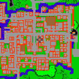 Minimap showing the entrance to Main Street 9, 1st floor (Shop)