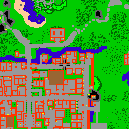 Minimap showing the entrance to Mill Avenue 2 (Shop)