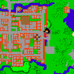 Minimap showing the entrance to The City Wall 5c