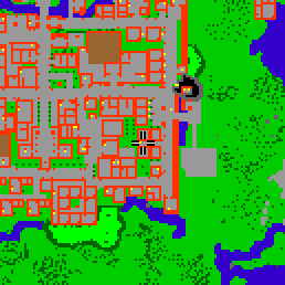 Minimap showing the entrance to The City Wall 7d