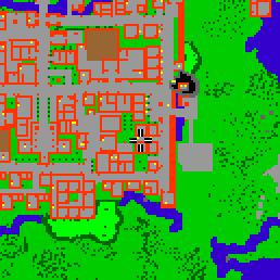 Minimap showing the entrance to The City Wall 7e