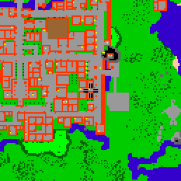Minimap showing the entrance to The City Wall 7h