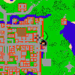 Minimap showing the entrance to The City Wall 3e