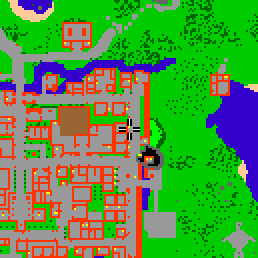 Minimap showing the entrance to The City Wall 3f