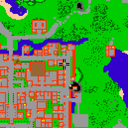 Minimap showing the entrance to The City Wall 1b
