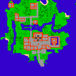 Minimap showing the entrance to Guildhall of the Red Rose