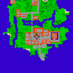Minimap showing the entrance to Fibula Village 1