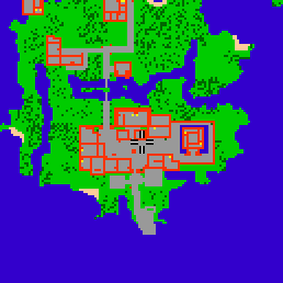 Minimap showing the entrance to Fibula Village 2
