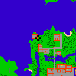 Minimap showing the entrance to Fibula Village, Villa