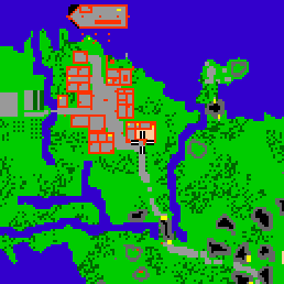 Minimap showing the entrance to Castle of Greenshore
