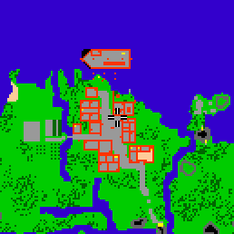 Minimap showing the entrance to Greenshore Village, Villa