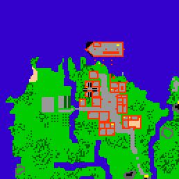 Minimap showing the entrance to Greenshore Village 3