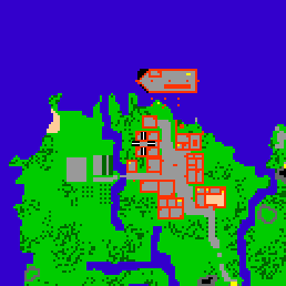 Minimap showing the entrance to Greenshore Village 4