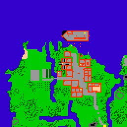 Minimap showing the entrance to Greenshore Village 6