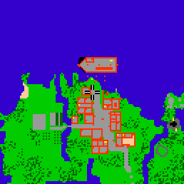 Minimap showing the entrance to Greenshore Village 7