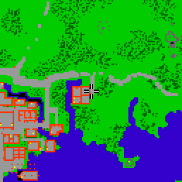 Minimap showing the entrance to Moonkeep
