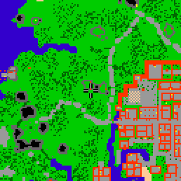 Minimap showing the entrance to Druids Retreat B