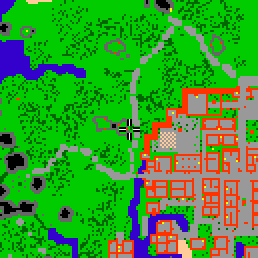 Minimap showing the entrance to Druids Retreat C