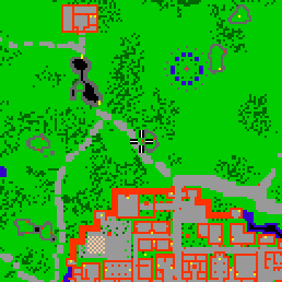 Minimap showing the entrance to Druids Retreat D