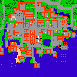 Minimap showing the entrance to Central Plaza 2