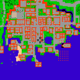 Minimap showing the entrance to Central Plaza 1