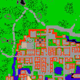 Minimap showing the entrance to Park Lane 1b