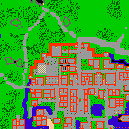 Minimap showing the entrance to Park Lane 3a