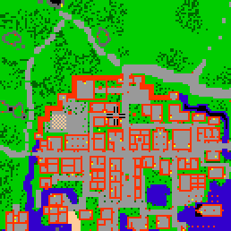 Minimap showing the entrance to Park Lane 2