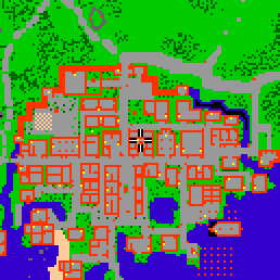 Minimap showing the entrance to Theater Avenue 7, Flat 04