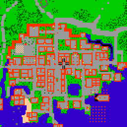 Minimap showing the entrance to Theater Avenue 7, Flat 06