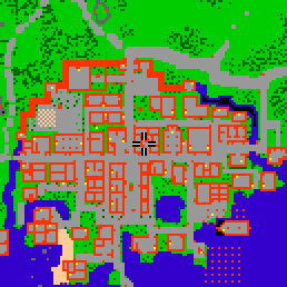 Minimap showing the entrance to Theater Avenue 7, Flat 15