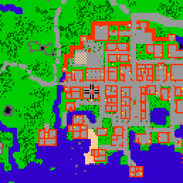 Minimap showing the entrance to Magician's Alley 1b