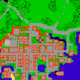 Minimap showing the entrance to Northern Street 1b