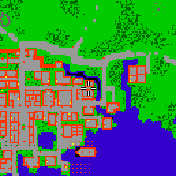Minimap showing the entrance to Northern Street 7