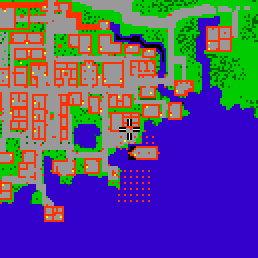Minimap showing the entrance to Harbour Lane 2a (Shop)