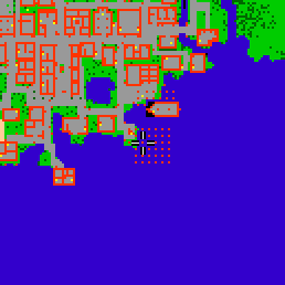 Minimap showing the entrance to Harbour Flats, Flat 11