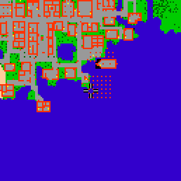 Minimap showing the entrance to Harbour Flats, Flat 12