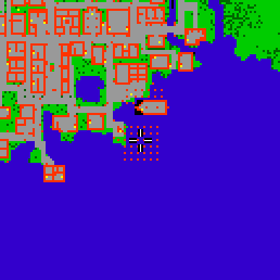 Minimap showing the entrance to Harbour Flats, Flat 13